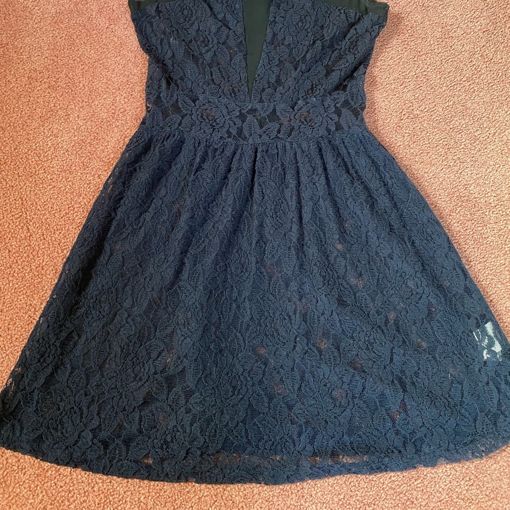 Blue/black dress